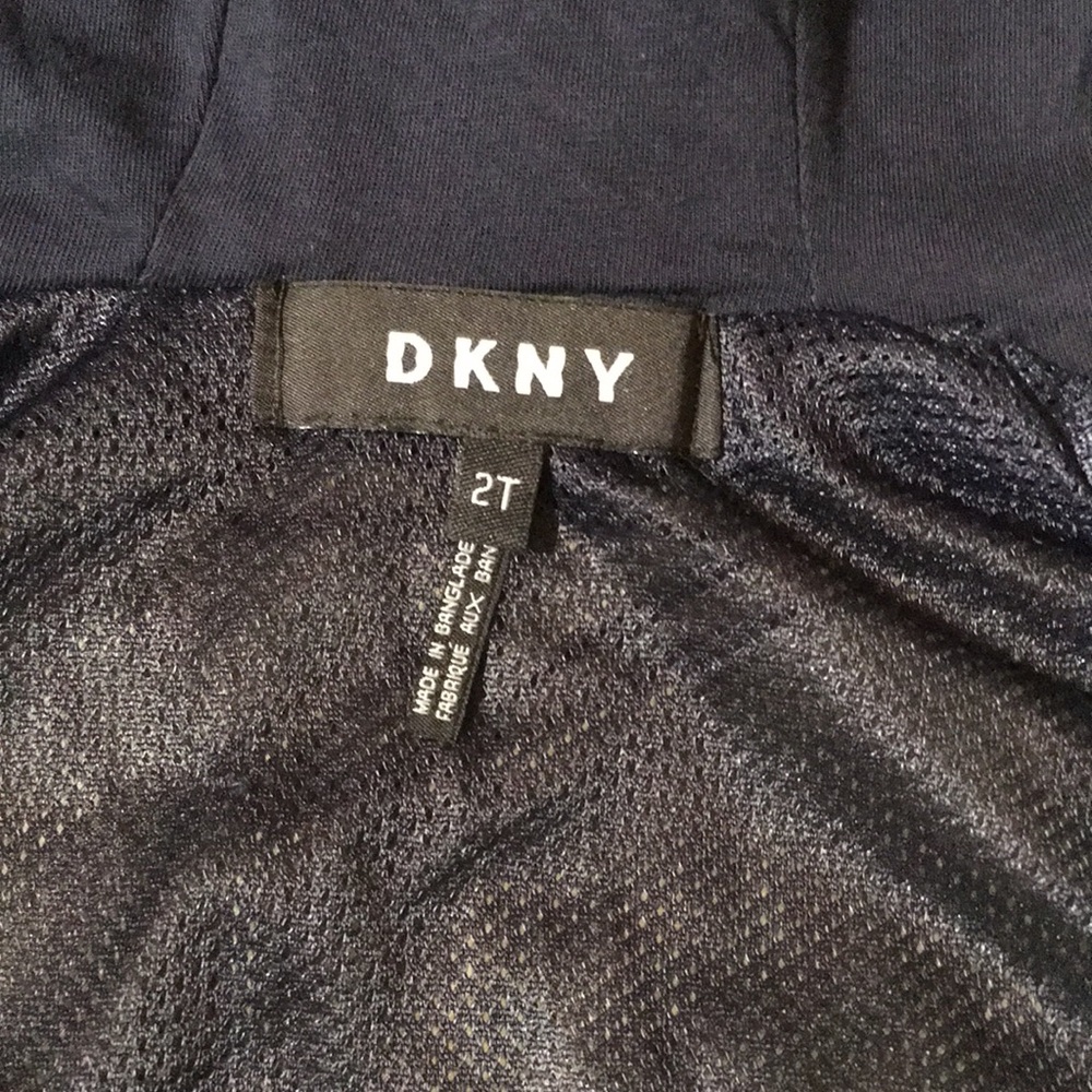 Little boys size 2T hoodie DKNY zipper front - Picture 3 of 4